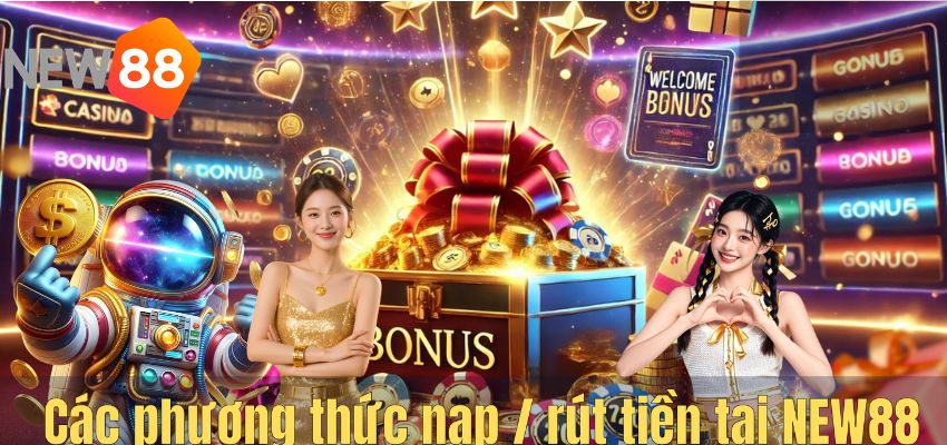 NEW88 Các phương thức nạp / rút tiền tại NEW88